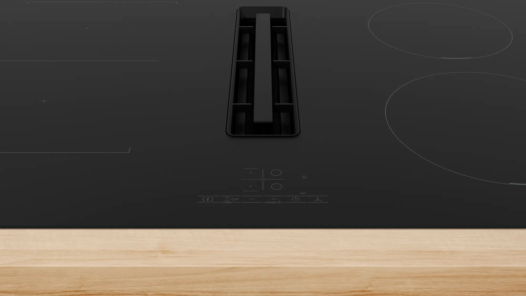Placa De Inducción BOSH Con Extractor Integrado, 80cm Color Negro