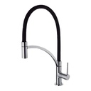 [64649] Grifo de Cocina NOVA ALCOR Monomando Flexible de Fregadero Negro