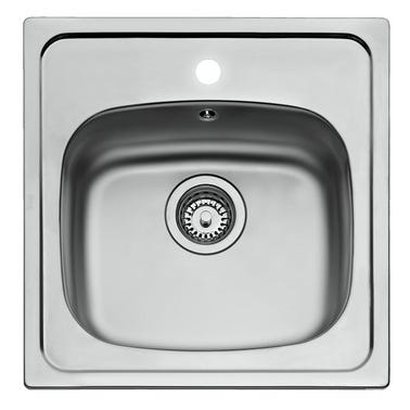 [64192] Fregadero TEKA BASICO Inox Cuadrado Sobre Encimera 1 Seno 50x51x15