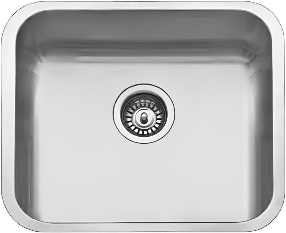 [64681] Fregadero ROMA Inox Cuadrado Bajo Encimera 1 Seno 50x40cm